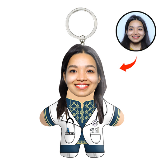 Doctor Saahiba Face Mini Me Keychain