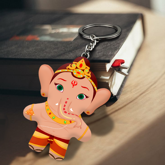 Cute Little Ganesha Face Mini Me Keychain