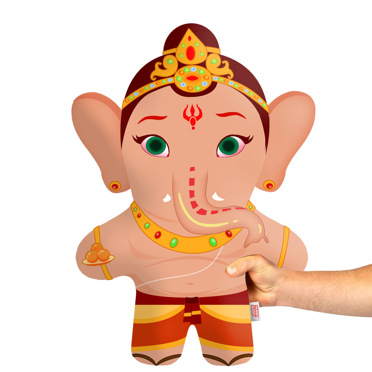 Cute Little Ganesha Teddy Face Pillow Mini Me