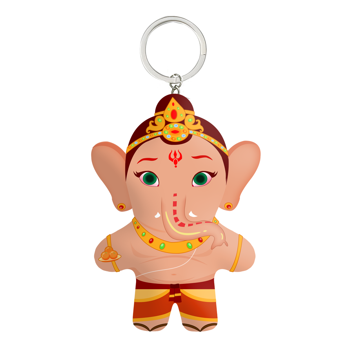 Cute Little Ganesha Face Mini Me Keychain