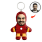 Man of Iron Face Mini Me Keychain