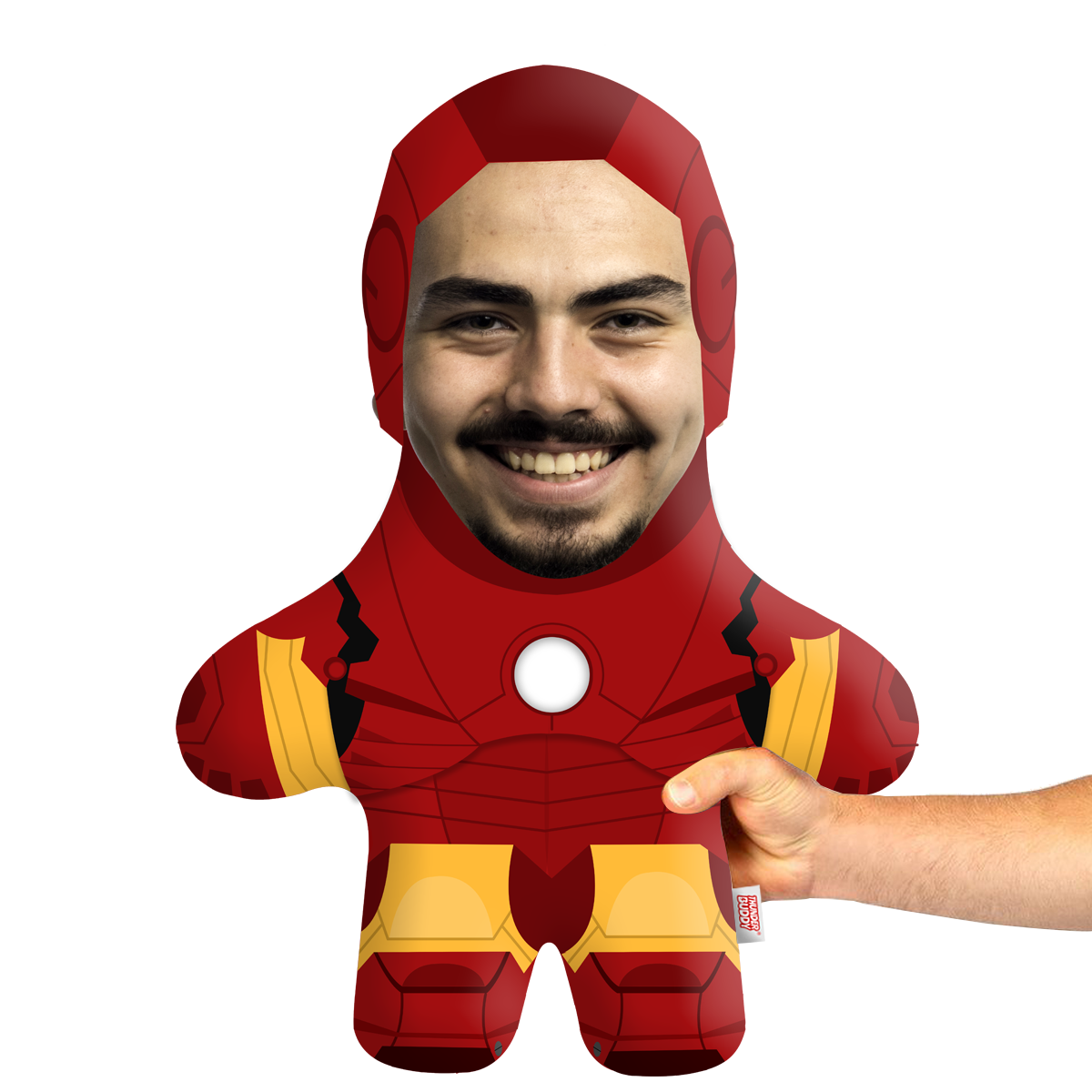 Man of Iron Face Pillow Mini Me