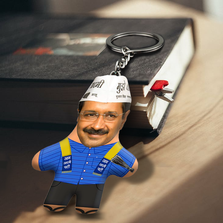 Kejriwal Face Mini Me Keychain