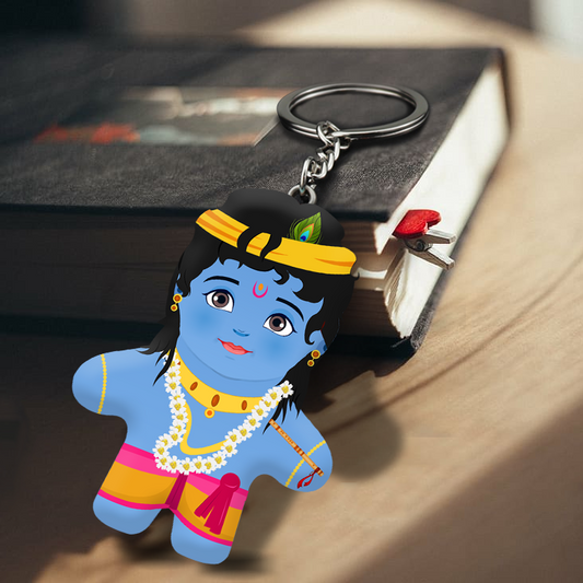 Cute Little Krishna Face Mini Me Keychain