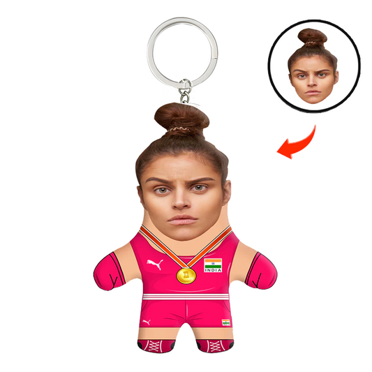 Mary Kom Face Mini Me Keychain