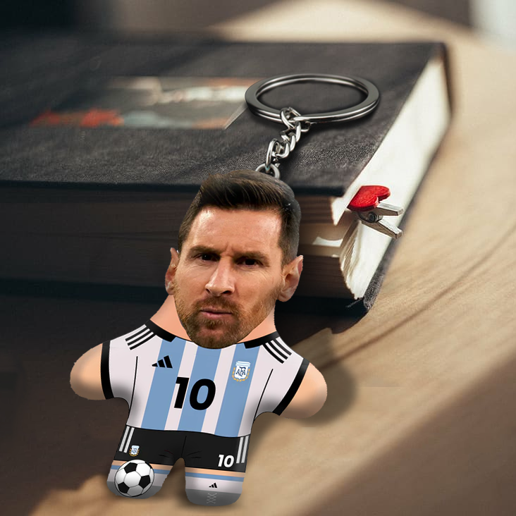 Messi Face Mini Me Keychain