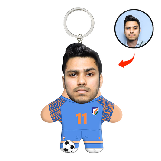 Sunil Chhetri Face Mini Me Keychain