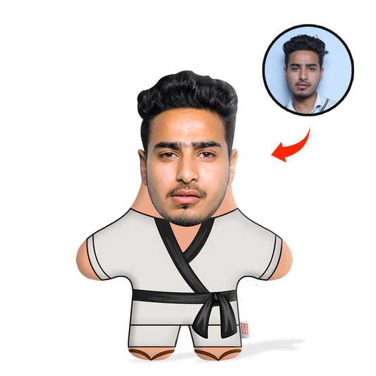 Karate Men Face Pillow Mini Me