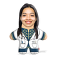 Lady Doctor Face Pillow Mini Me