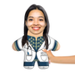 Lady Doctor Face Pillow Mini Me