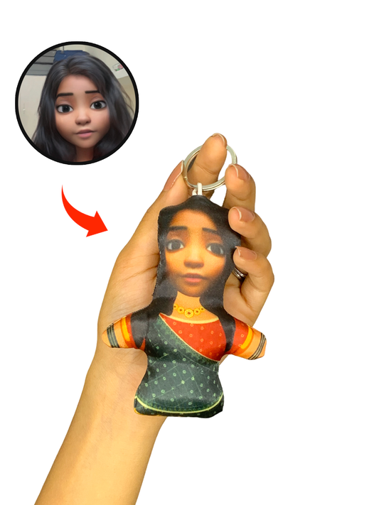 Saree Face Mini Me Keychain