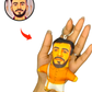 South Indian Face Mini Me Keychain