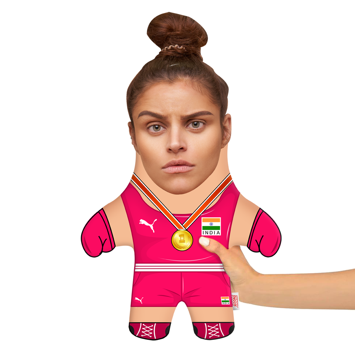 Mary Kom Face Pillow Mini Me