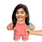 Nurse Face Pillow Mini Me