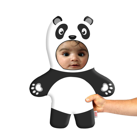 Naughty Panda Face Pillow Mini Me