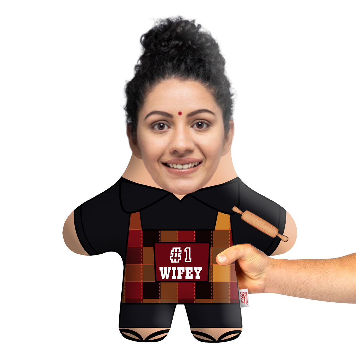 #1 Wifey Face Pillow Mini Me